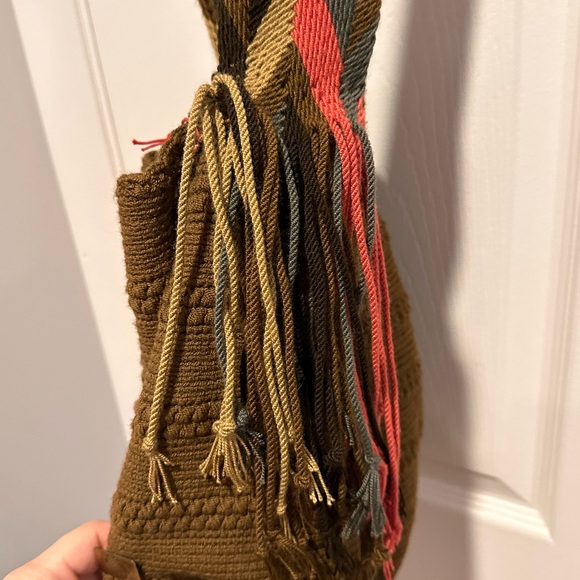 Wayuu bag - brown and light pink - Picture 10 of 13